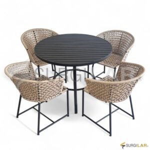 Conjunto Bariloche - Corda Náutica Bege