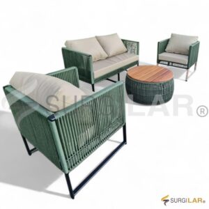 Conjunto Portobelo - Corda Náutica Verde