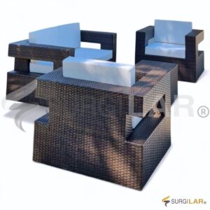 Conjunto Floripa - Fibra Sintética Marrom