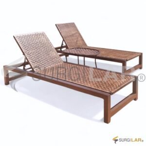 Par de Espreguiçadeiras Maragogi - Fibra Sintética Argila