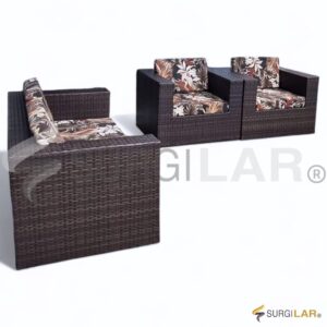 Conjunto Garopaba - Fibra Sintética Marrom