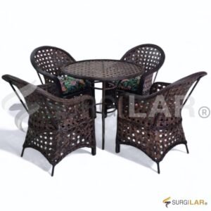 Conjunto Laguna - Fibra Sintética Marrom