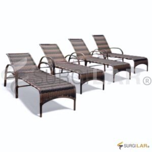 Espreguiçadeira Ilhabela - Fibra Sintética Marrom