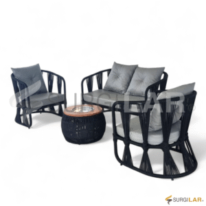 Conjunto Cataratas - Corda Náutica Preta