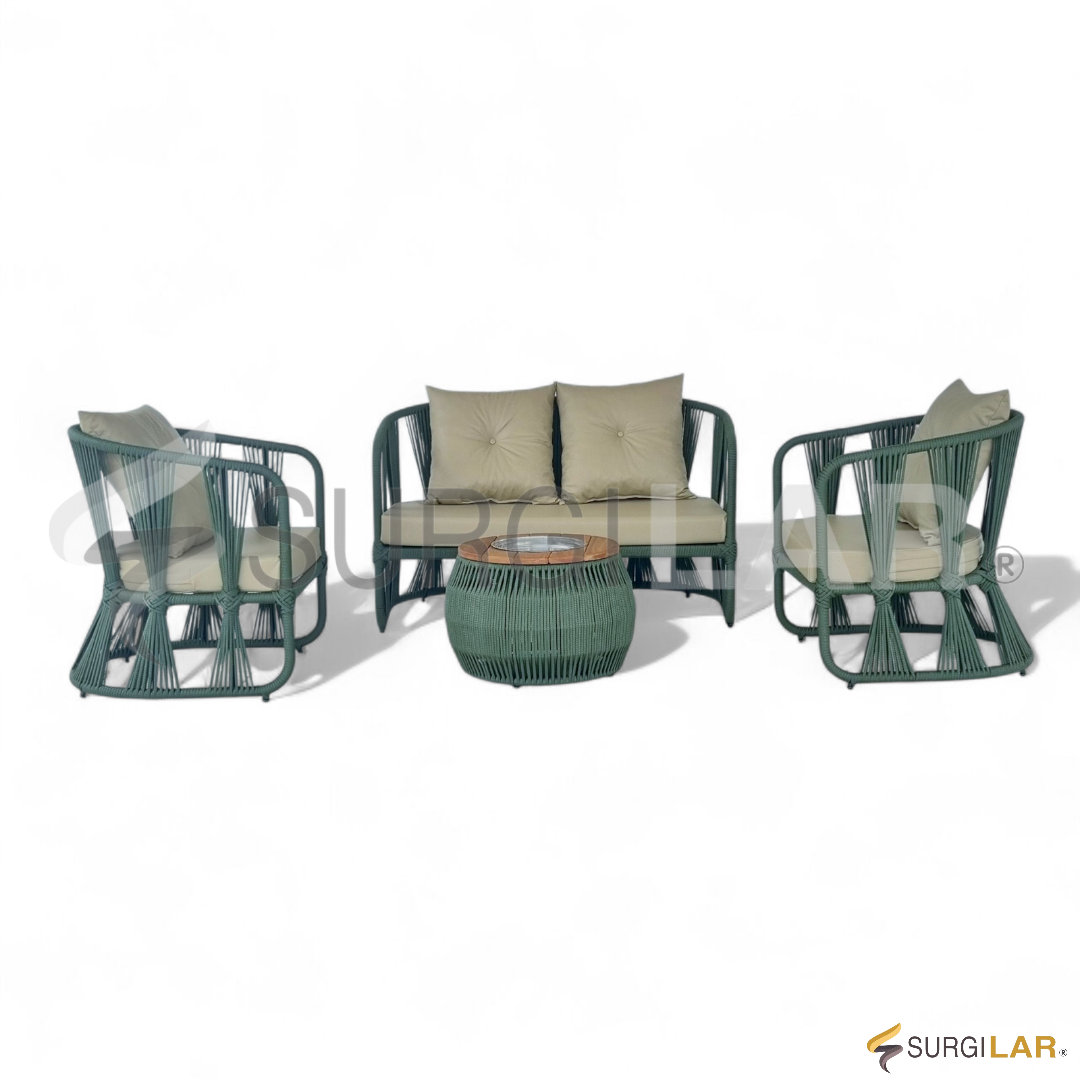 Conjunto Cataratas - Corda Náutica Verde - Imagem 2