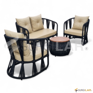 Conjunto Cataratas - Corda Náutica Preta