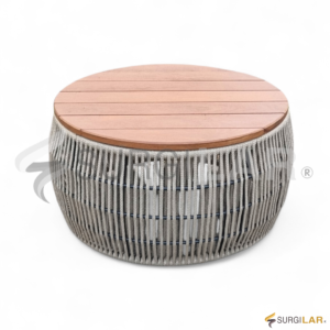 Mesa Central - Corda Náutica bege