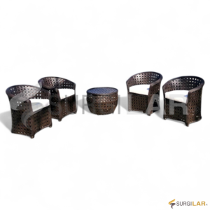 Conjunto Santorini - Fibra Sintética Marrom
