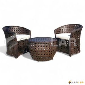 Conjunto Santorini - Fibra Sintética Marrom