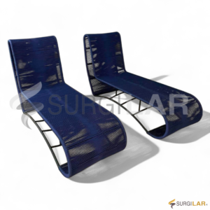 Kit Espreguiçadeiras Manua Loa - Corda Náutica Azul Marinho