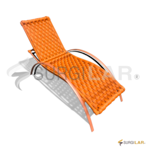 Espreguiçadeira Taboga – Tricô Náutico Laranja