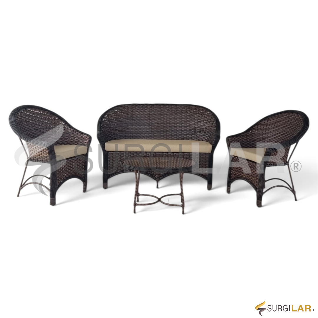 Conjunto sofa Irati - Fibra Marrom - Imagem 2
